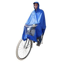 Hooodie Poncho blue Array