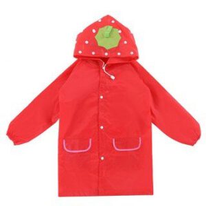 Hooodie kinderregenjas Aardbei Array