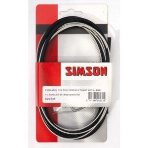 SIMSON remkabelset Shimano rollerbrake met stelbout, klembout en inbussl RVS gr