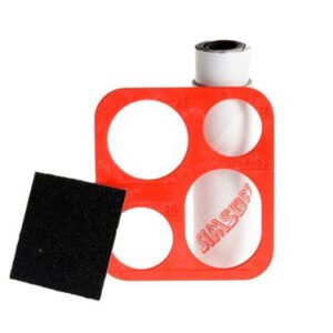 Bandenreparatie rol +schuurpapier en sjabloon