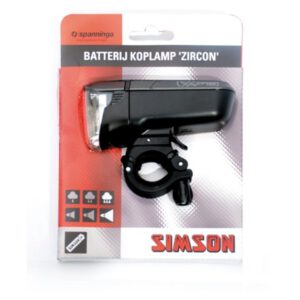 Simson koplamp Zircon batterij stuur montage