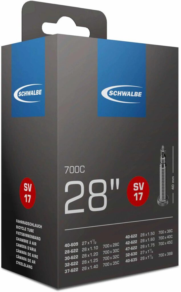 Binnenband Schwalbe SV17 28/47-622-635 Fransventiel 28x1 5/8x1 3/8-1/4-1/8-1.20-1.75