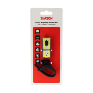 Koplamp Simson Pocket wit led