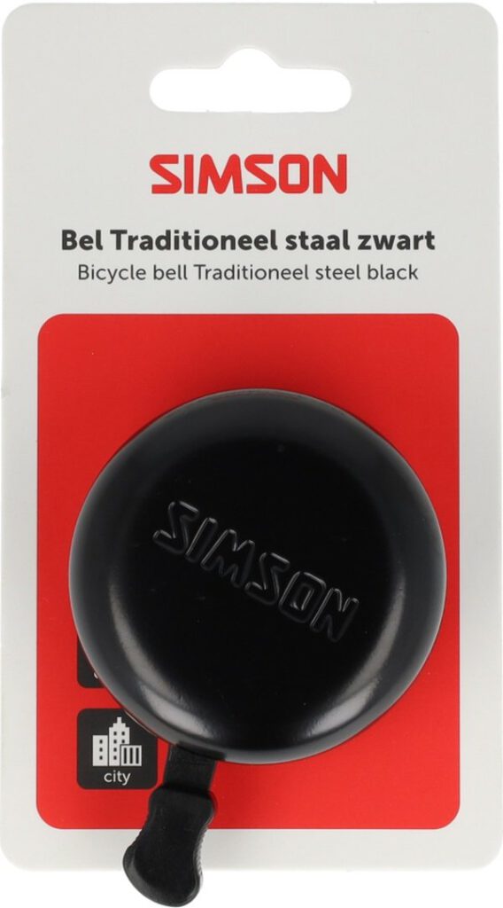 Bel Simson traditioneel zwart staal