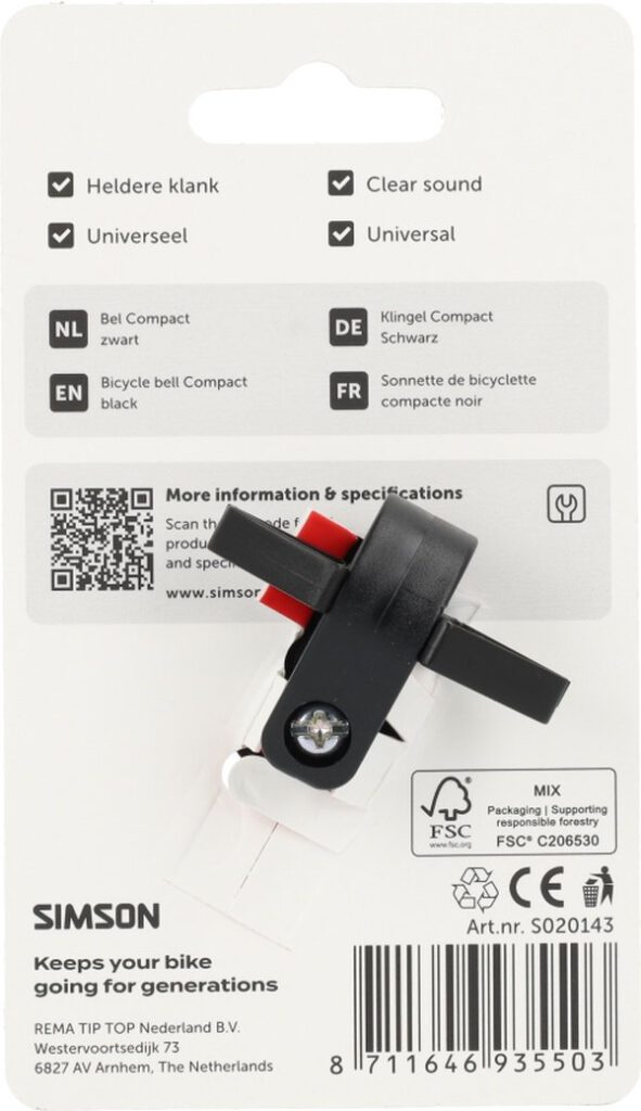 Bel Simson compact zwart