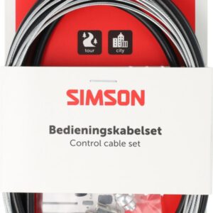 Remkabel Simson zwart compleet uni