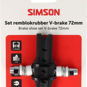 Remblokken Simson v-brake 72 mm