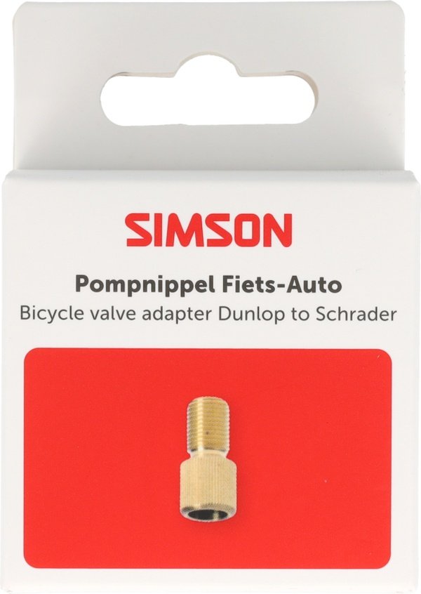 Verloopnippel Simson fiets auto
