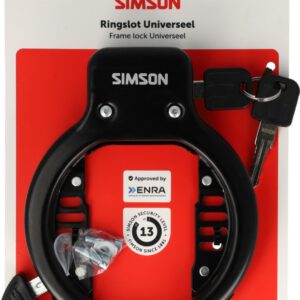 Slot Simson ringslot universeel zwart