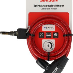 Kinderslot Simson kabel div kleuren
