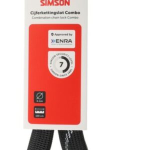 Kettingslot Simson combo cijferslot